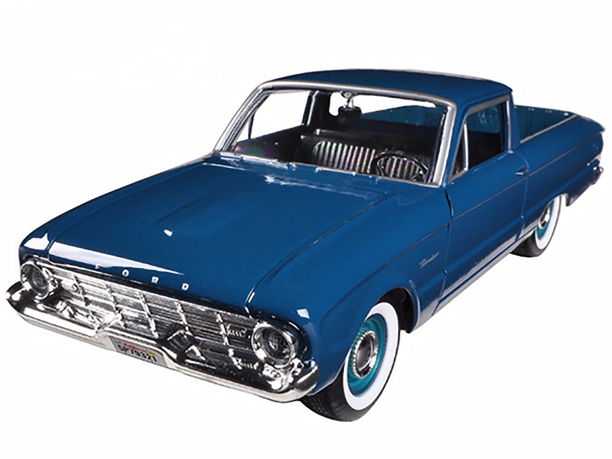 1960 Ford Falcon Ranchero Pickup Blue 1/24 Diecast Model Car by Motormax LuxuryLifeWay Online Store