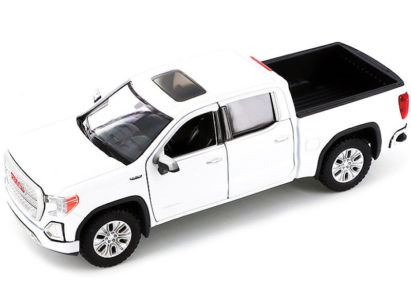 2019 GMC Sierra 1500 Denali Crew Cab Pickup Truck with Sunroof White "Timeless Legends" Series 1/24-1/27 Diecast Model Car by Motormax LuxuryLifeWay Online Store