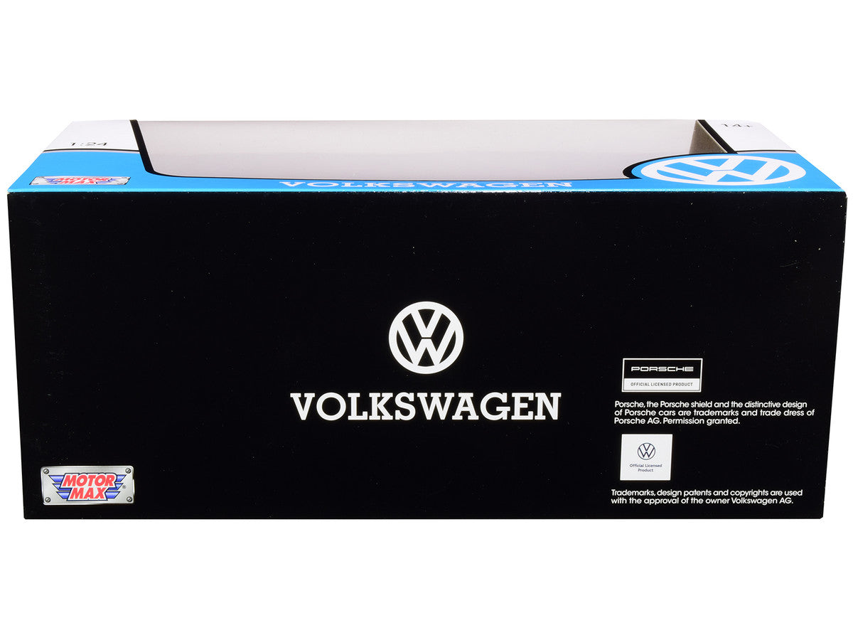 1966 Volkswagen Beetle "Taxi" Yellow with White Top 1/24 Diecast Model Car by Motormax LuxuryLifeWay Online Store