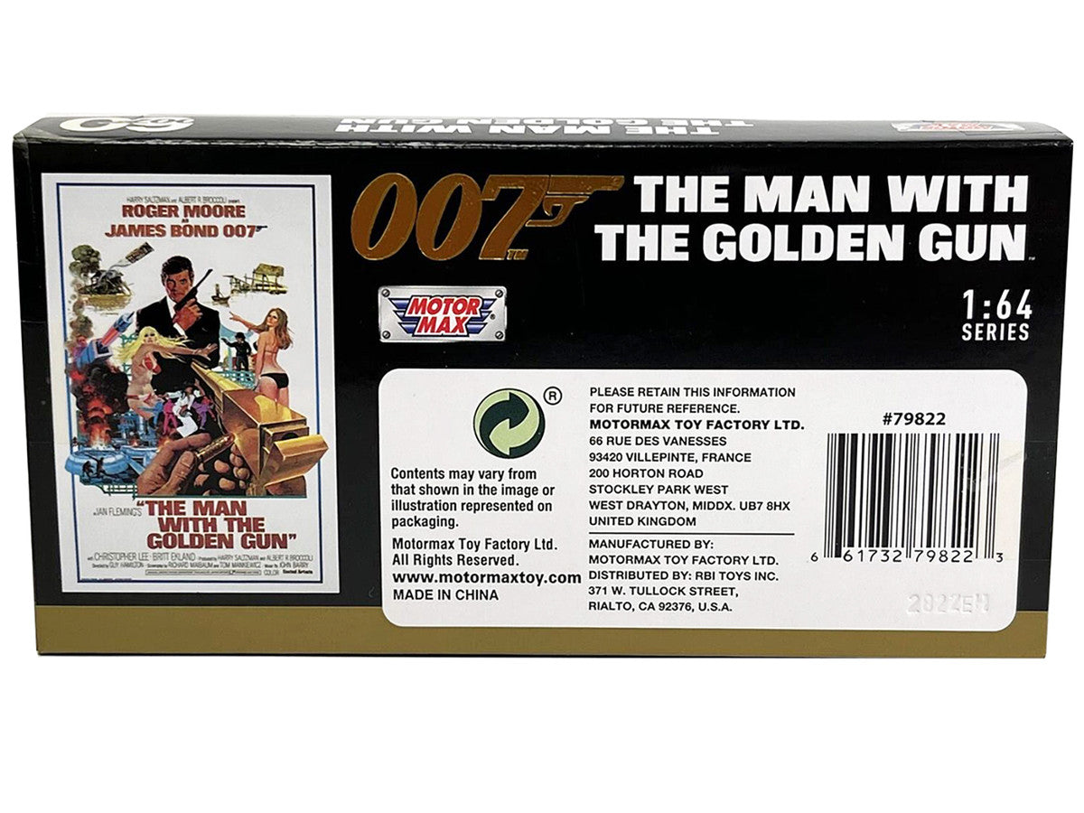 1974 AMC Hornet Red with White Stripes James Bond 007 "The Man with the Golden Gun" (1974) Movie with Display 1/64 Diecast Model Car by Motormax LuxuryLifeWay Online Store