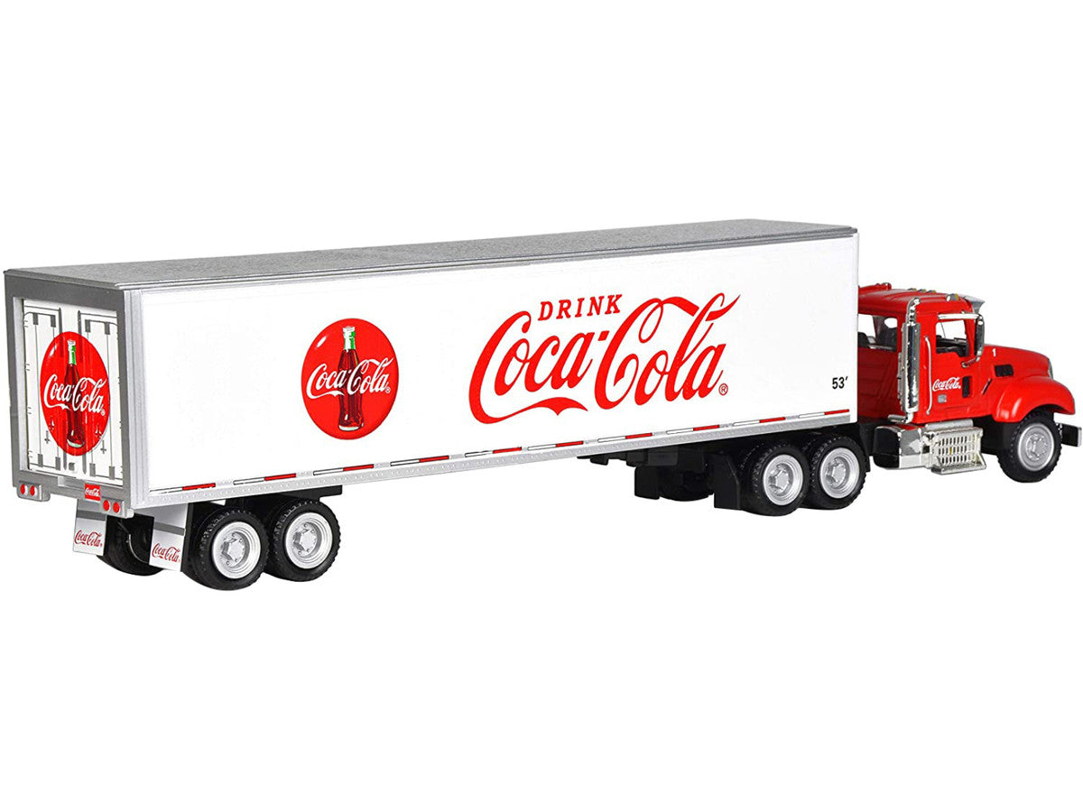 Truck Tractor with 53' Trailer "Drink Coca-Cola" Red and White 1/50 Diecast Model by Motorcity Classics LuxuryLifeWay Online Store