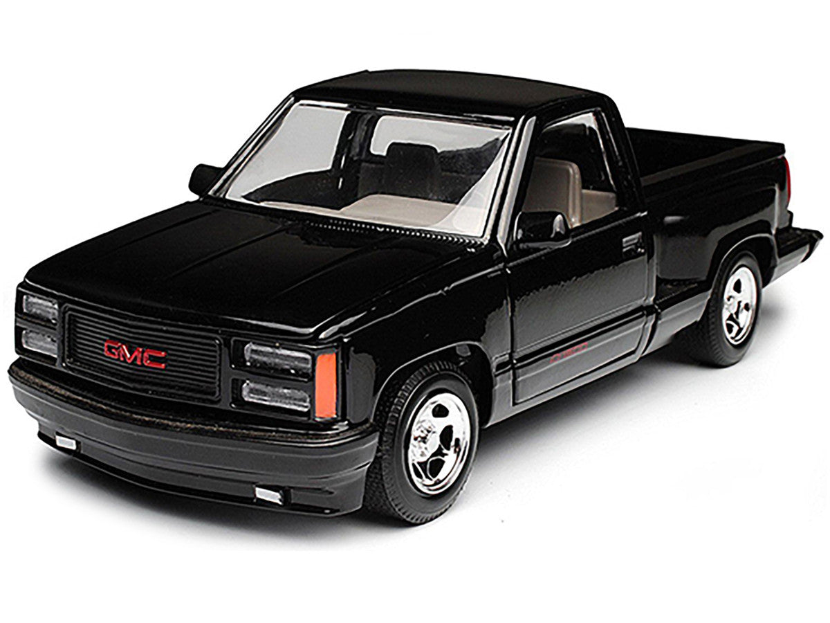 1992 GMC Sierra GT Black Pickup Truck 1/24 Diecast Model by Motormax LuxuryLifeWay Online Store