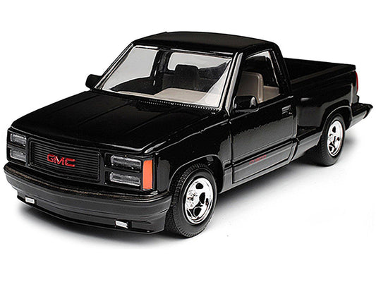 1992 GMC Sierra GT Black Pickup Truck 1/24 Diecast Model by Motormax LuxuryLifeWay Online Store