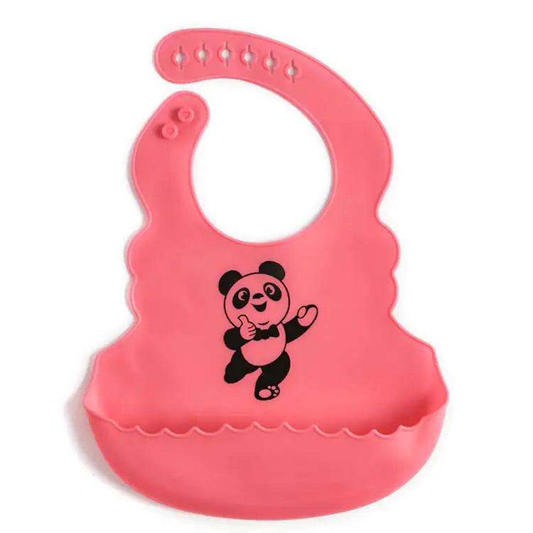 Food Grade Silicone Baby Bib with Saliva Pocket Pi-Mart