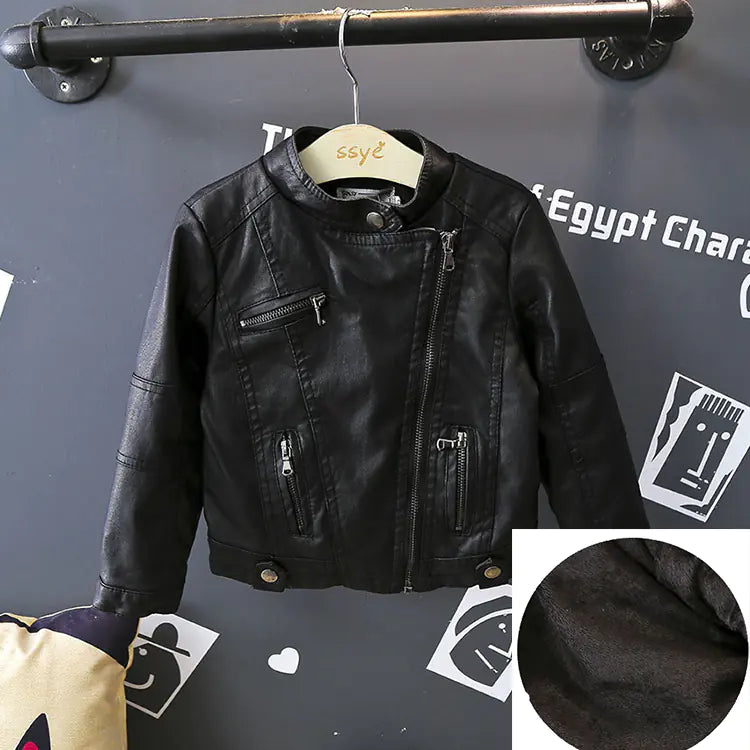 Trendy Warm Leather Jackets for Boys and Girls