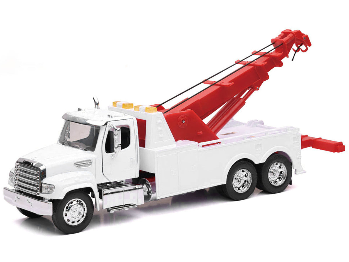 Freightliner 114SD Tow Truck White and Red "Long Haul Trucker" Series 1/32 Diecast Model by New Ray LuxuryLifeWay Online Store