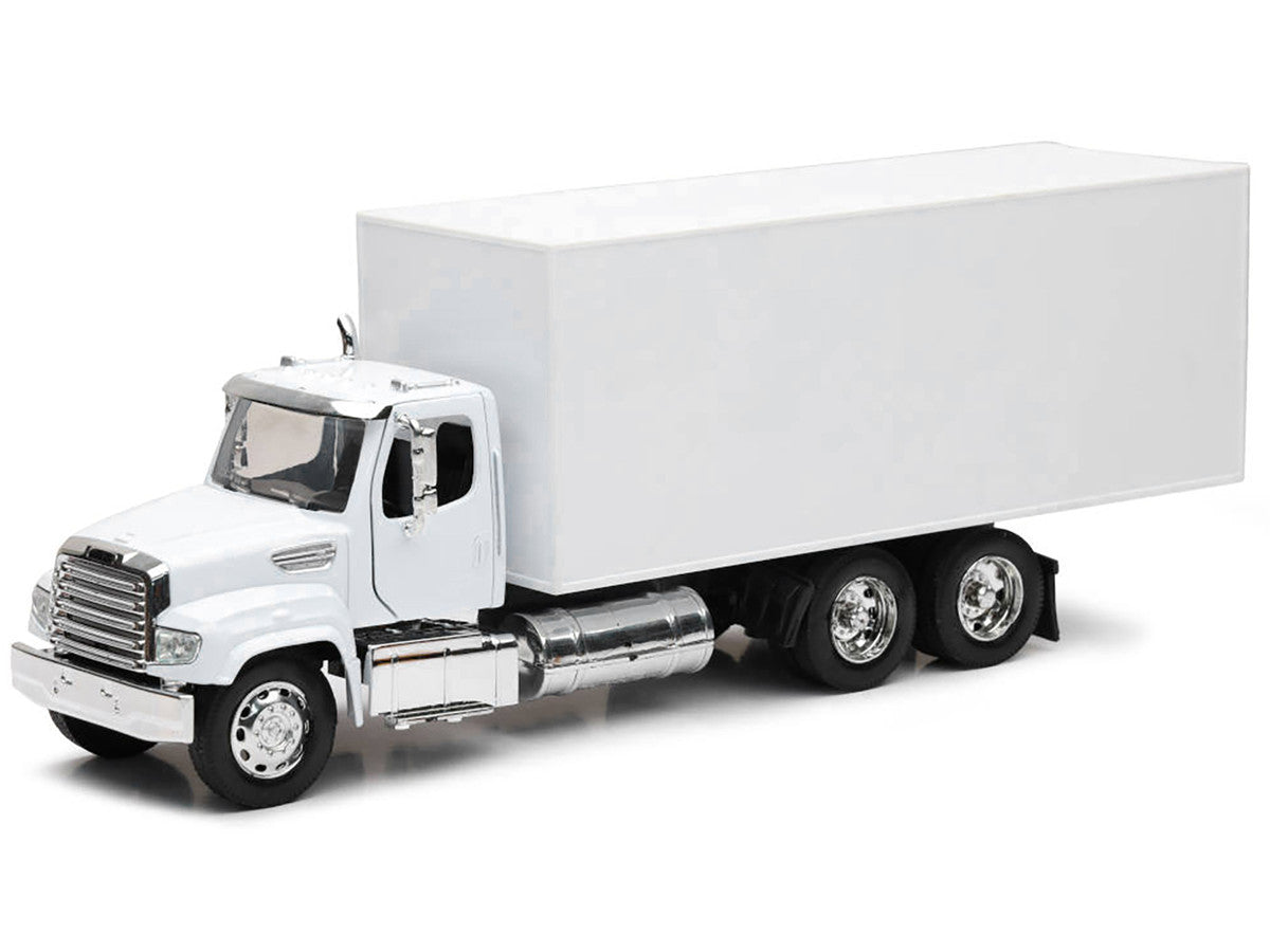 Freightliner 114SD Box Truck White "Long Haul Trucker" Series 1/32 Diecast Model by New Ray LuxuryLifeWay Online Store