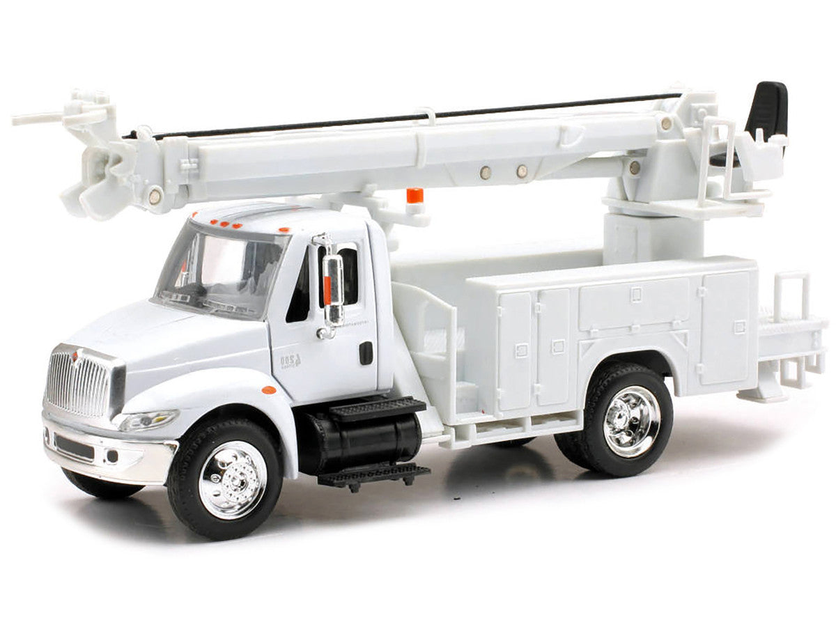International 4200 Digger Service Truck White "Long Haul Trucker" Series 1/43 Diecast Model by New Ray LuxuryLifeWay Online Store