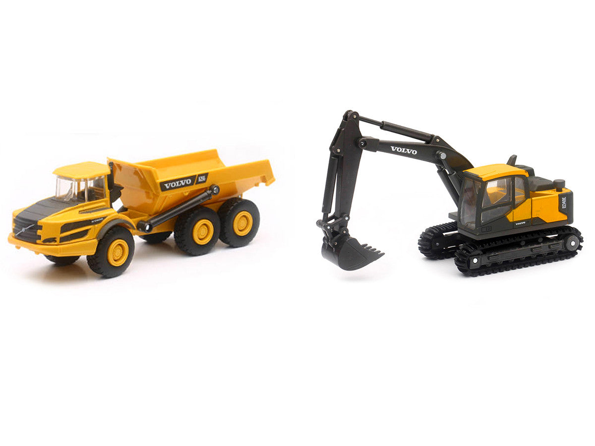 "Volvo Construction Vehicles" Set of 3 pieces Diecast Models by New Ray LuxuryLifeWay Online Store