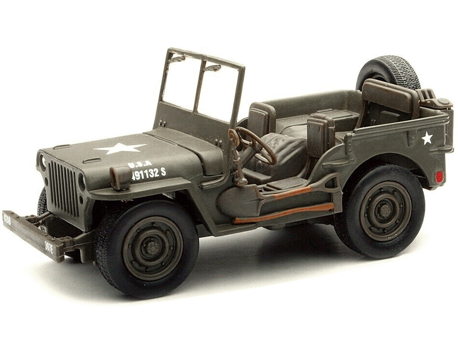 Jeep Willys U.S.A. Army Green 1/32 Diecast Model Car by New Ray LuxuryLifeWay Online Store
