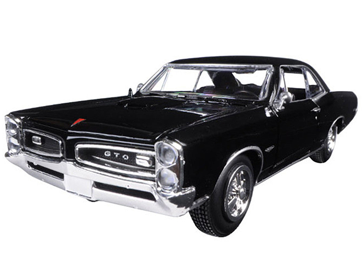 1966 Pontiac GTO Black "Muscle Car Collection" 1/25 Diecast Model Car by New Ray LuxuryLifeWay Online Store