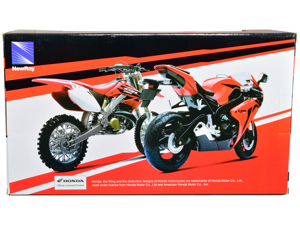 Honda CRF450R Dirt Bike Motorcycle Red and White 1/6 Diecast Model by New Ray LuxuryLifeWay Online Store