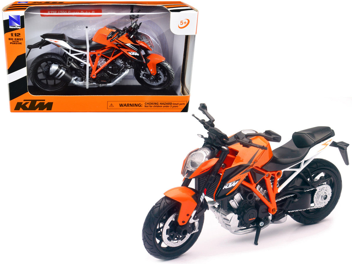 KTM 1290 Super Duke R Motorcycle Orange 1/12 Diecast Model by New Ray LuxuryLifeWay Online Store