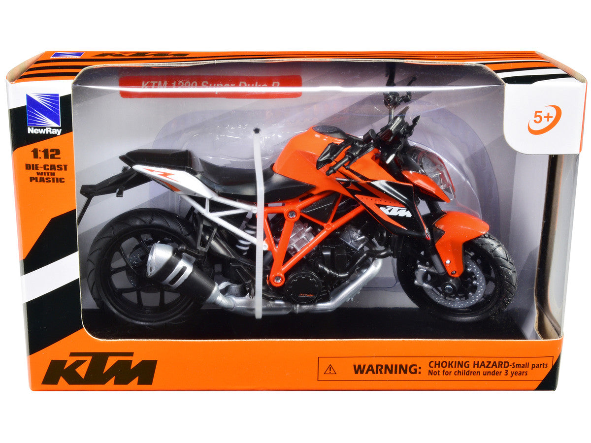 KTM 1290 Super Duke R Motorcycle Orange 1/12 Diecast Model by New Ray LuxuryLifeWay Online Store