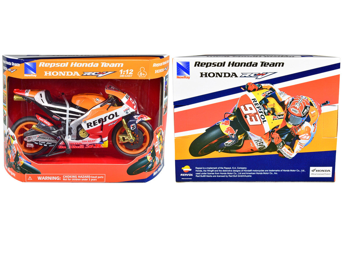 Honda RC213V Motorcycle #93 Marc Marquez "Repsol Honda Team" MotoGP (2015) 1/12 Diecast Model by New Ray LuxuryLifeWay Online Store