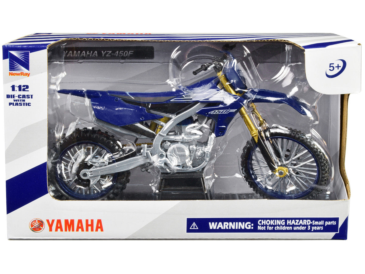 Yamaha YZ-450F Motorcycle Blue 1/12 Diecast Model by New Ray LuxuryLifeWay Online Store