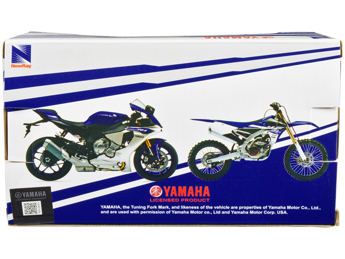 Yamaha YZ-450F Motorcycle Blue 1/12 Diecast Model by New Ray LuxuryLifeWay Online Store