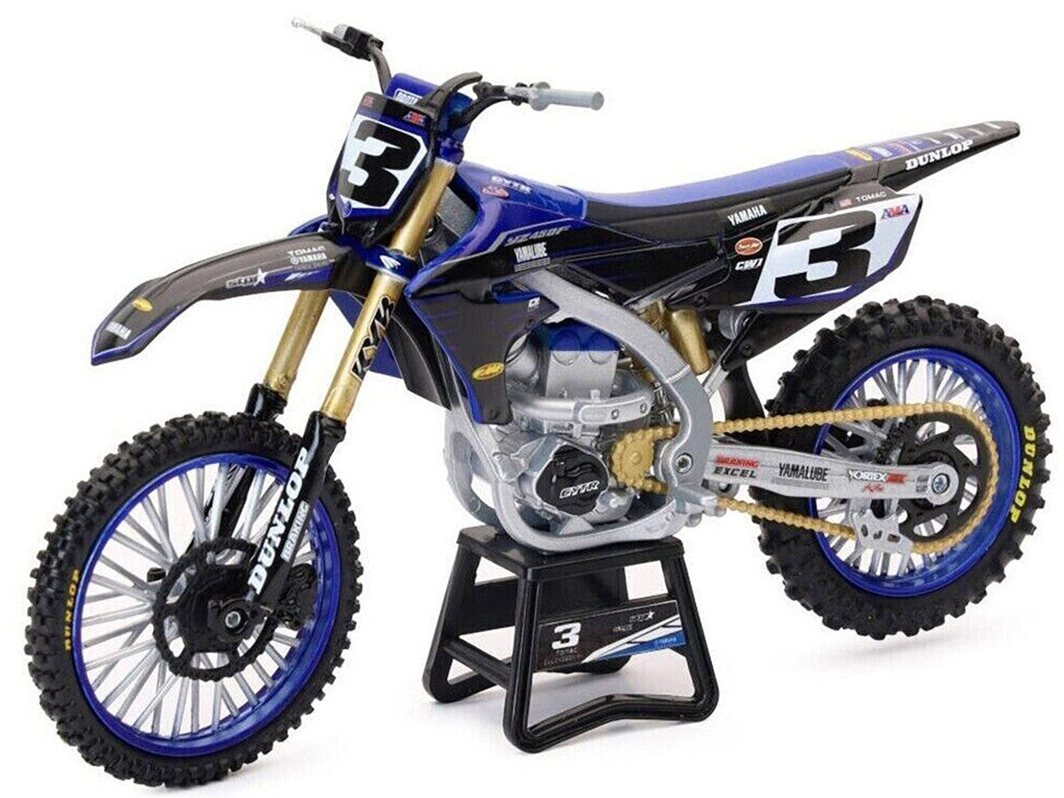 Yamaha YZ450F Championship Edition Motorcycle #3 Eli Tomac "Yamaha Factory Racing" 1/12 Diecast Model by New Ray LuxuryLifeWay Online Store