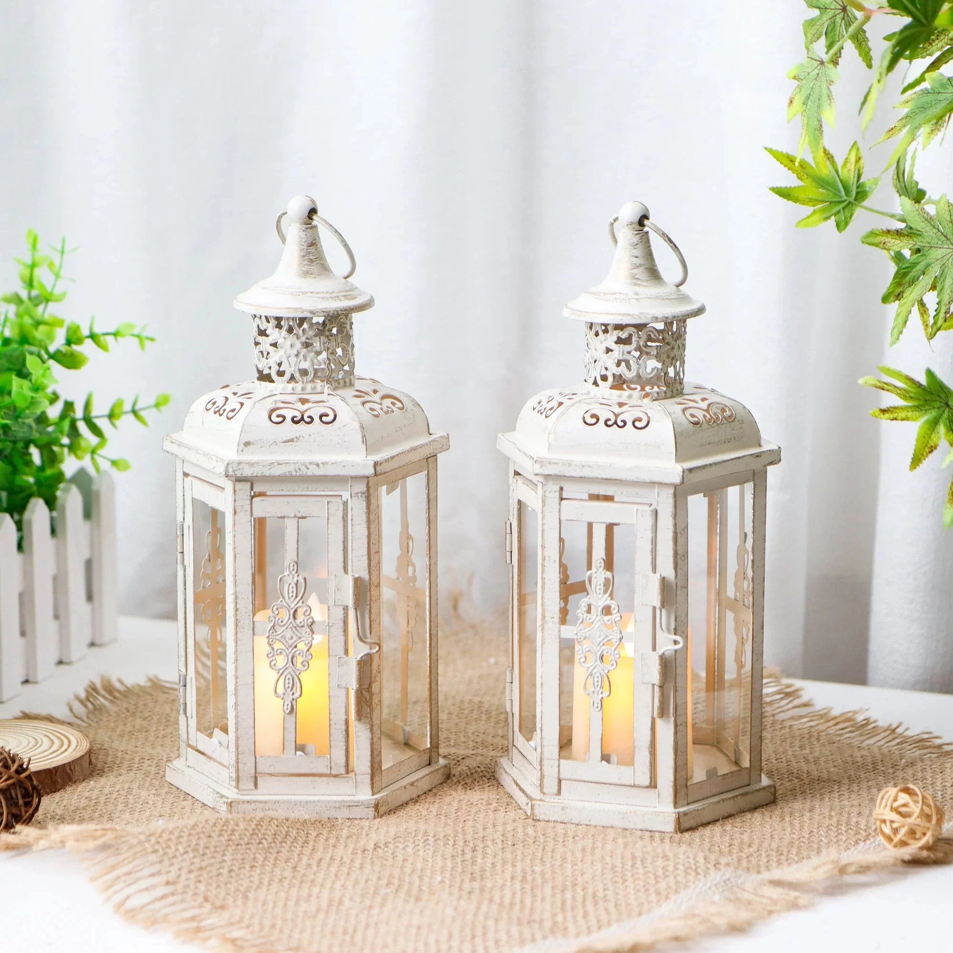 10 inch High Vintage Style Hanging Lantern（Set of 2 ） LuxuryLifeWay Online Store