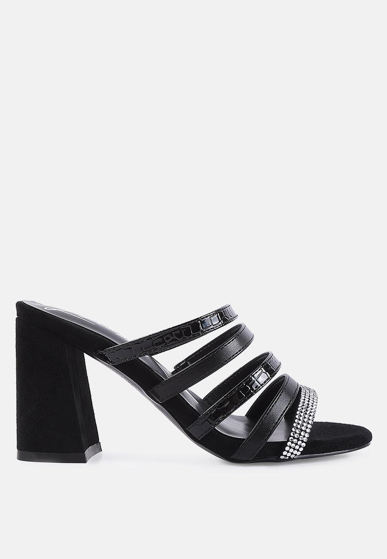 Peaches Strapped Rhinestone Embellished Sandals LuxuryLifeWay Online Store