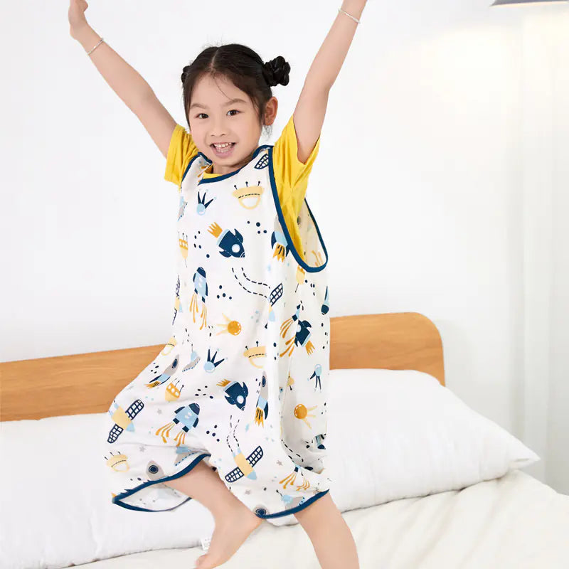 Bamboo Fiber Antibacterial Children's Sleeping Bag Vest Pi-Mart