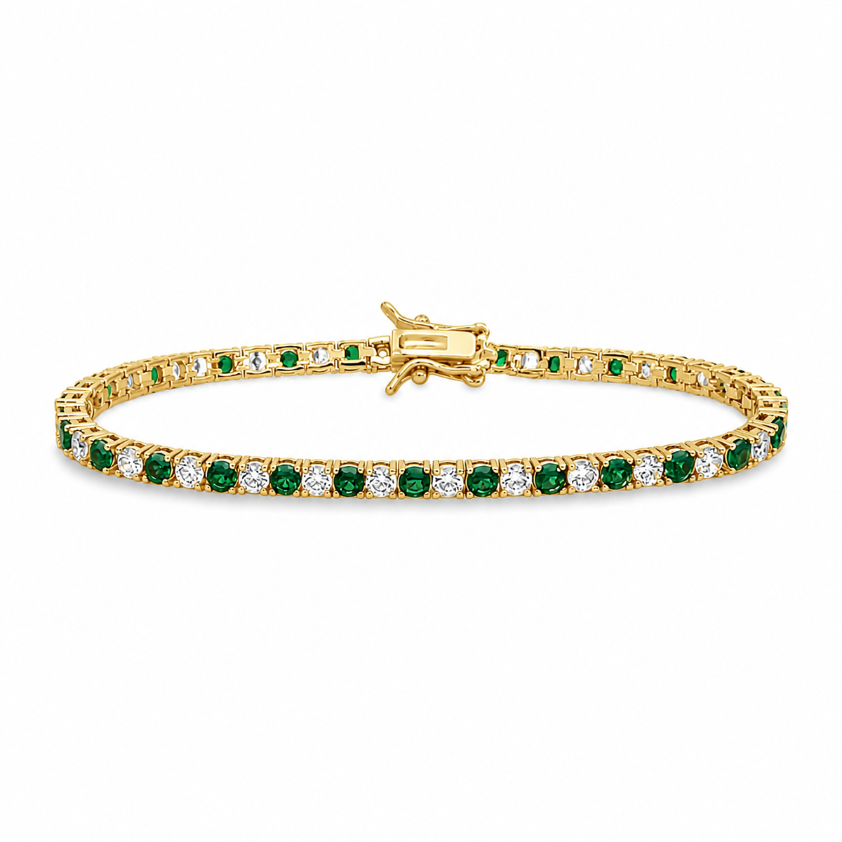 3mm CZ Tennis Bracelet – Color Stone & Clear Bezel Bracelet LuxuryLifeWay Online Store