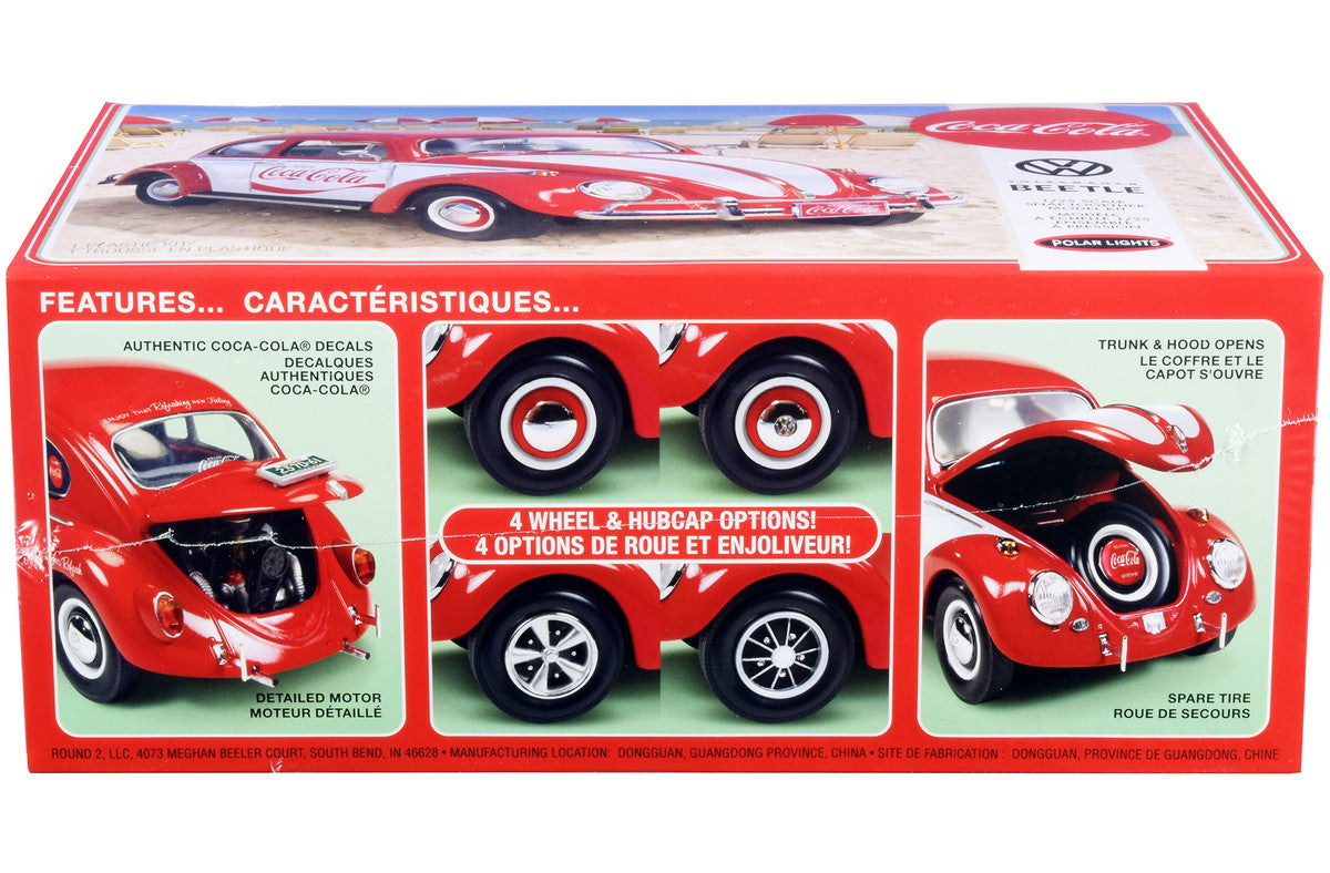Skill 3 Snap Model Kit Volkswagen Beetle "Coca-Cola" 1/25 Scale Model by Polar Lights LuxuryLifeWay Online Store