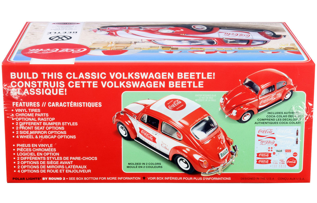 Skill 3 Snap Model Kit Volkswagen Beetle "Coca-Cola" 1/25 Scale Model by Polar Lights LuxuryLifeWay Online Store