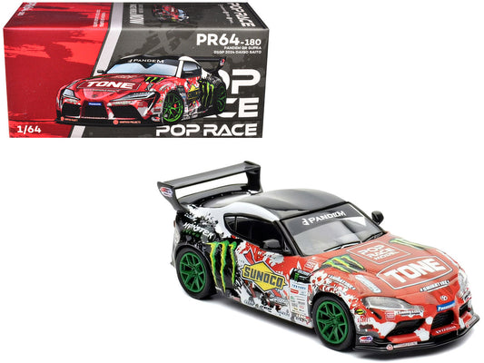 Toyota Pandem GR Supra RHD (Right Hand Drive) Daigo Saito "D1 Grand Prix" (2024) 1/64 Diecast Model Car by Pop Race LuxuryLifeWay Online Store