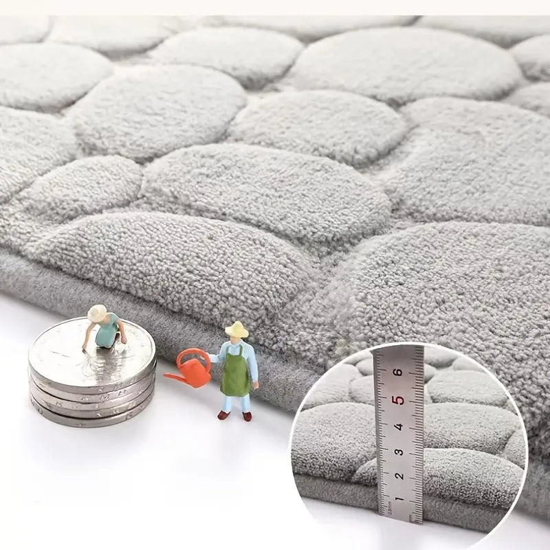 3-Piece Non-Slip Bathroom Rug Set Pi-Mart