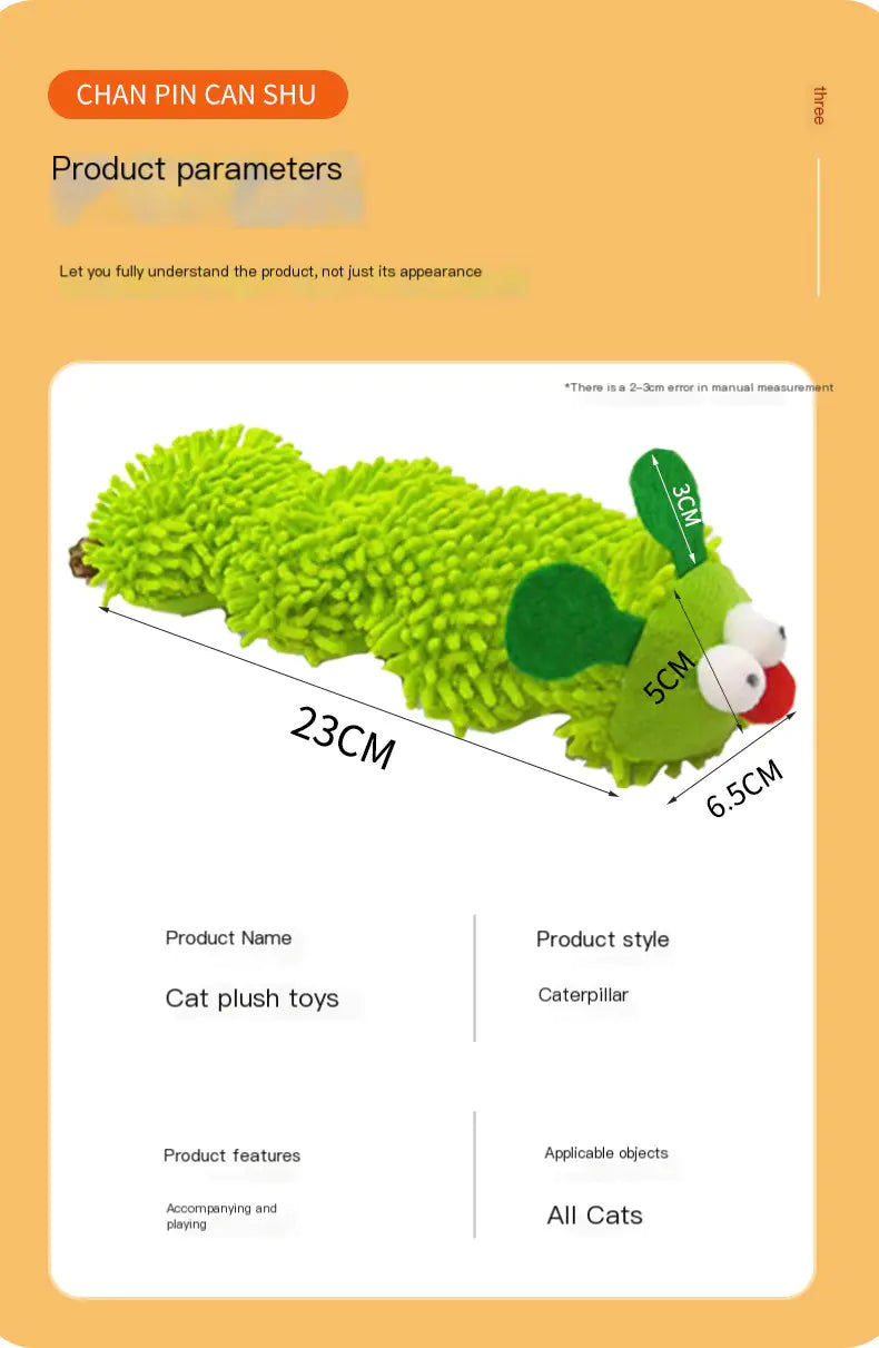 Feline Fun Caterpillar Toy