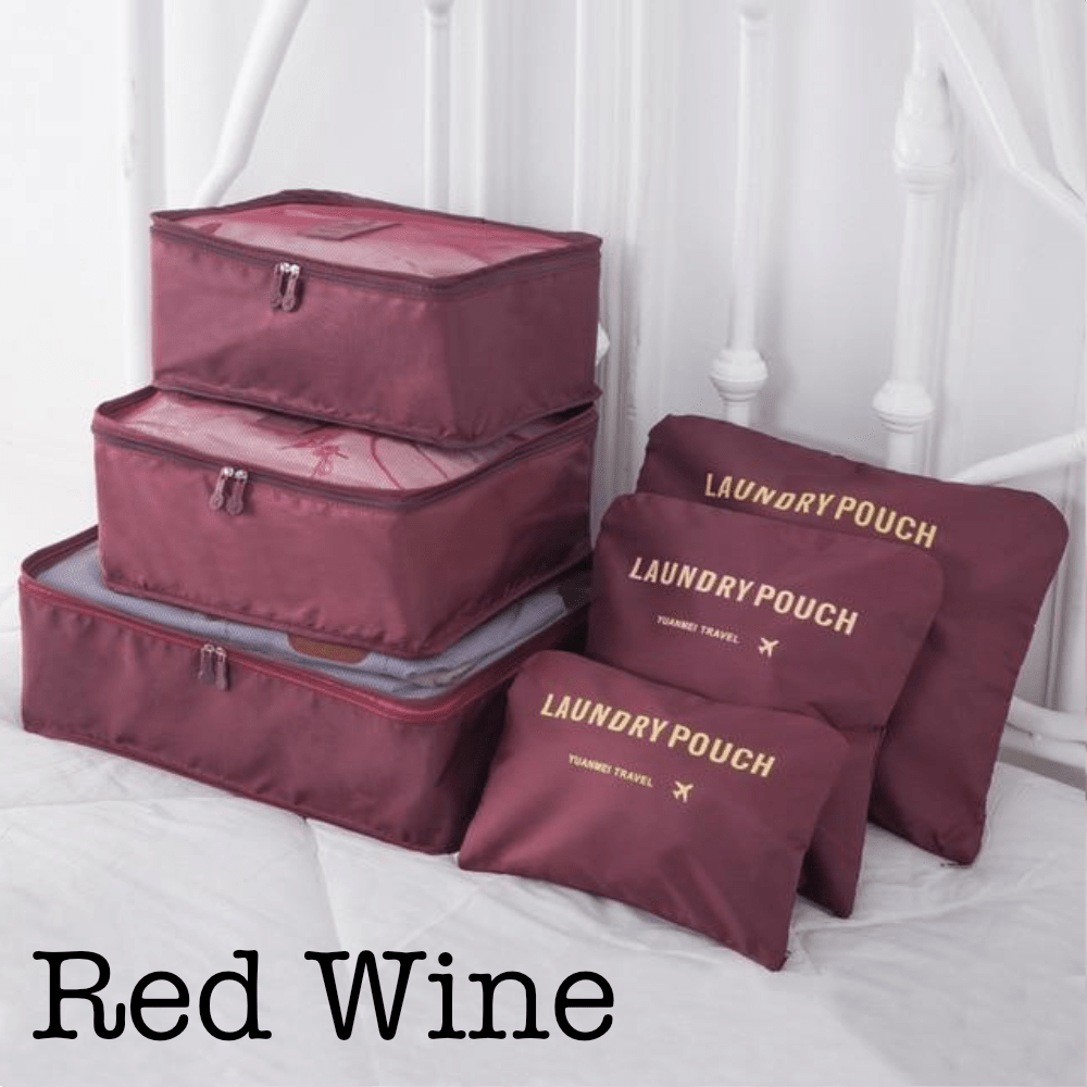 6 Piece Travel Organizer LuxuryLifeWay Online Store