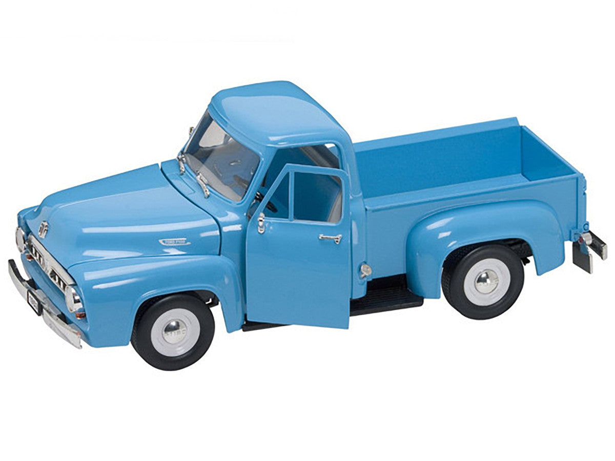 1953 Ford F-100 Pickup Truck Light Blue 1/18 Diecast Model Car by Road Signature LuxuryLifeWay Online Store