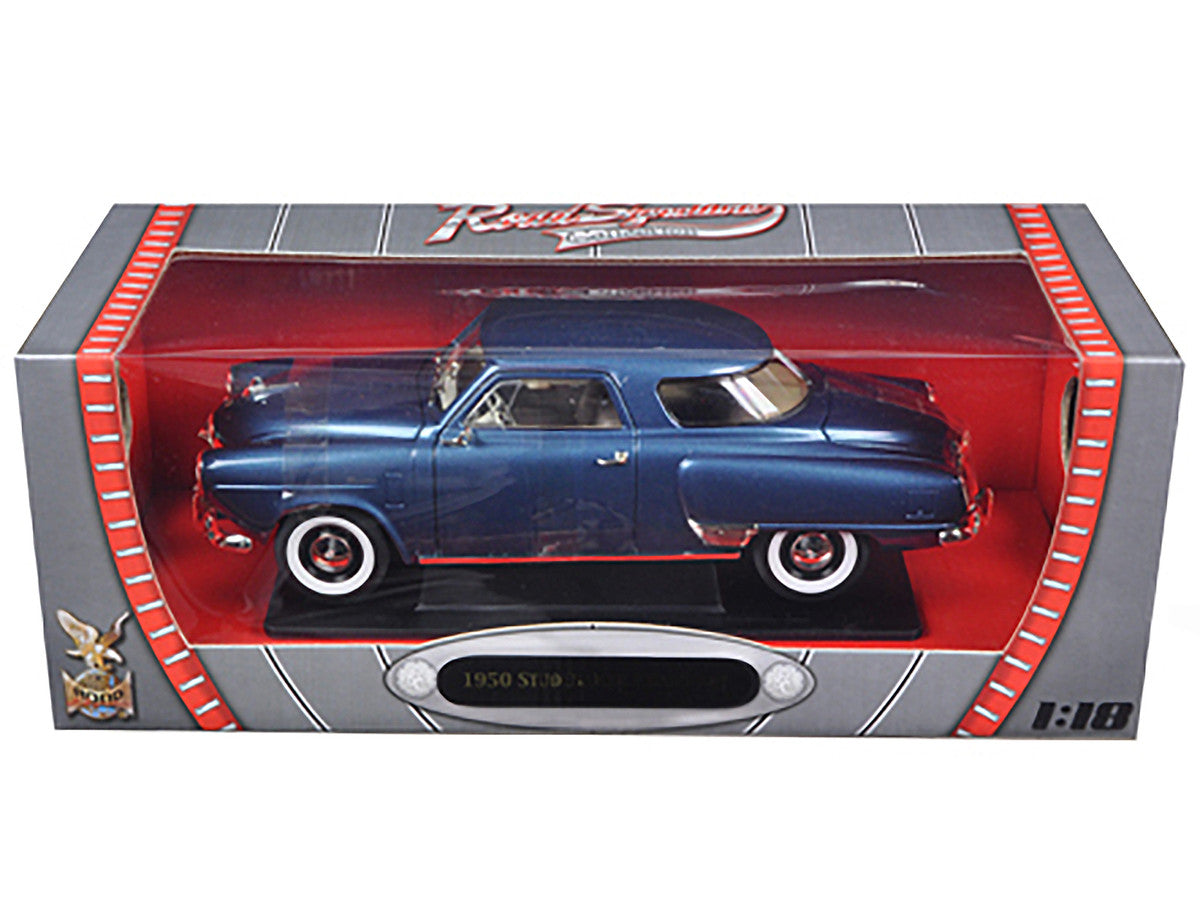 1950 Studebaker Champion Blue Metallic 1/18 Diecast Model Car by Road Signature LuxuryLifeWay Online Store