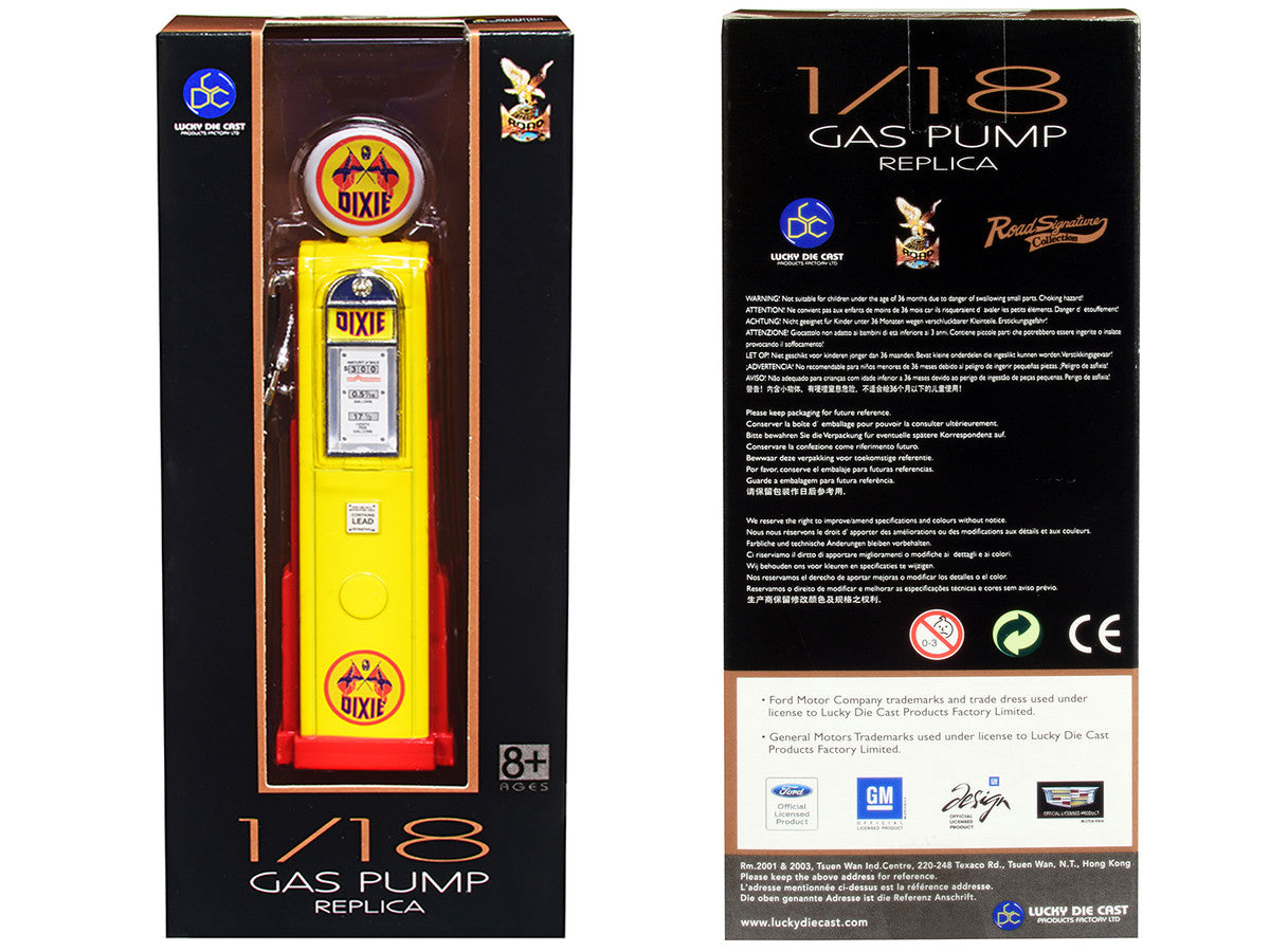 Dixie Gasoline Vintage Digital Gas Pump 1/18 Diecast Replica by Road Signature LuxuryLifeWay Online Store