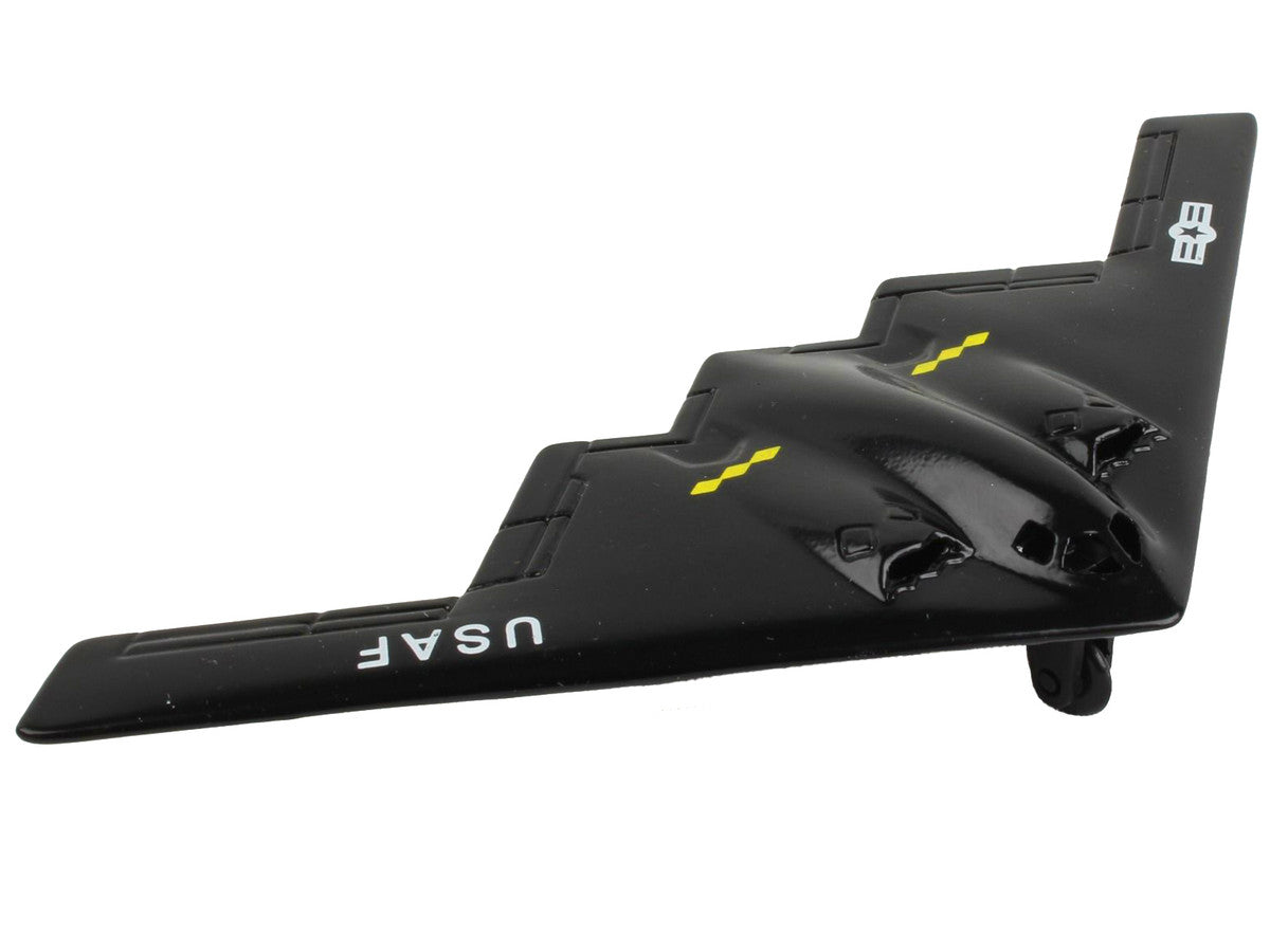 Northrop Grumman B-2 Spirit Stealth Aircraft Black "United States Air Force" with Runway Section Diecast Model Airplane by Runway24 LuxuryLifeWay Online Store