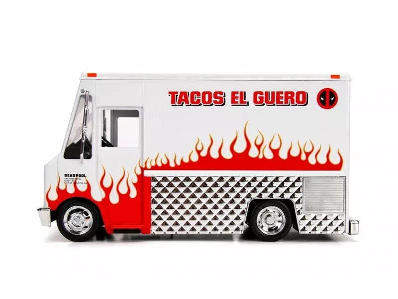 Deadpool Taco Truck with Deadpool Diecast Figurine "Marvel" Series 1/24 Diecast Model by Jada LuxuryLifeWay Online Store