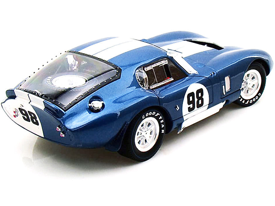 1965 Shelby Cobra Daytona Coupe #98 Blue 1/18 Diecast Model Car by Shelby Collectibles LuxuryLifeWay Online Store