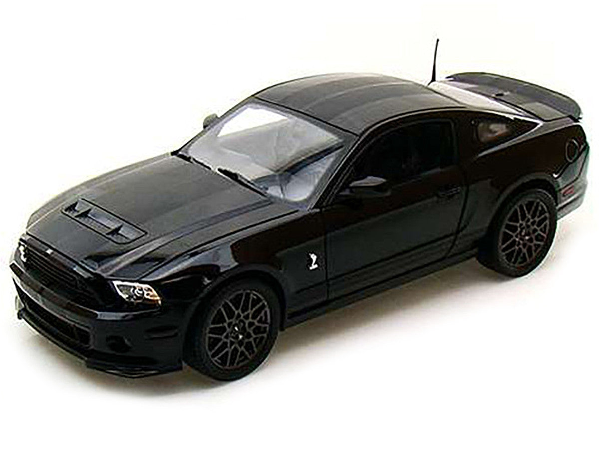 2013 Ford Shelby Mustang Cobra GT500 SVT Black with Black Stripes 1/18 Diecast Car Model by Shelby Collectibles LuxuryLifeWay Online Store