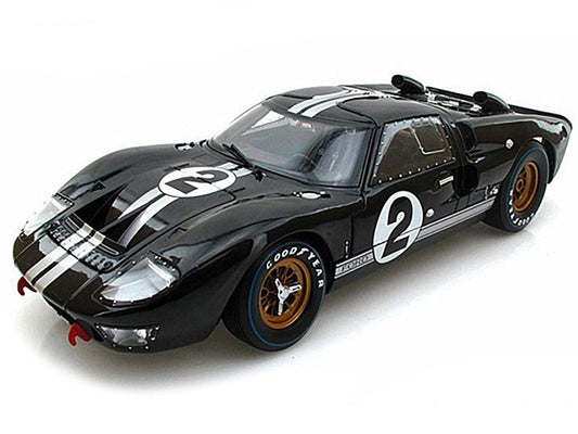 1966 Ford GT-40 MK II #2 Black 1/18 Diecast Model Car by Shelby Collectibles LuxuryLifeWay Online Store