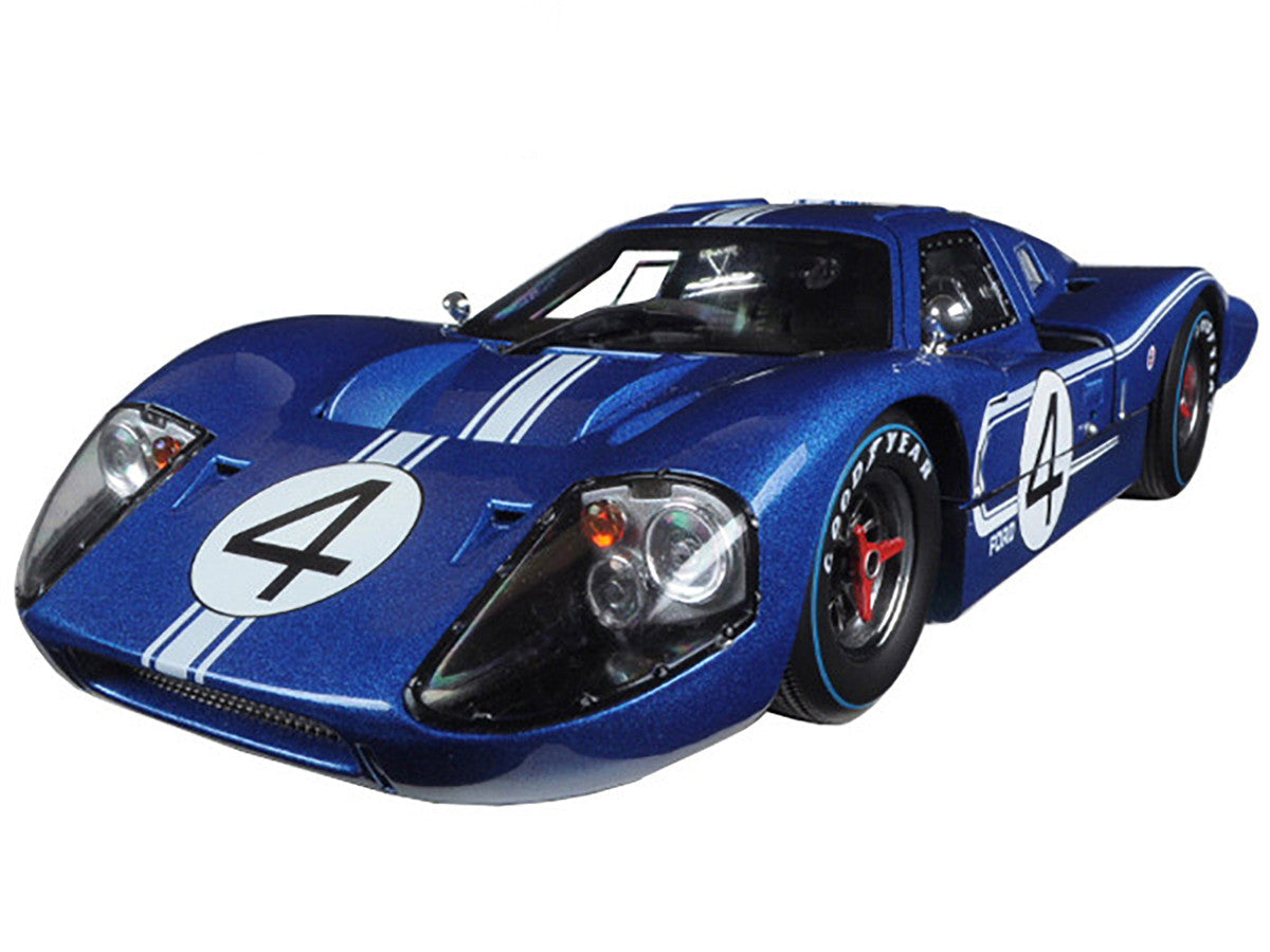 Ford GT MK IV #4 Blue L. Ruby - D. Hulme 24 Hours of Le Mans (1967) 1/18 Diecast Model Car by Shelby Collectibles LuxuryLifeWay Online Store