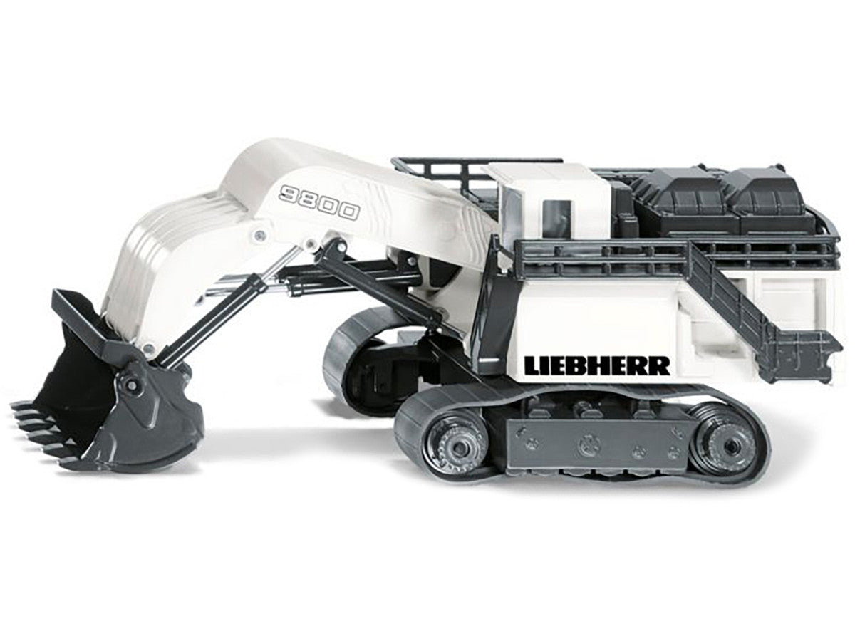 Liebherr R9800 Mining Excavator White and Gray 1/87 (HO) Diecast Model by Siku LuxuryLifeWay Online Store