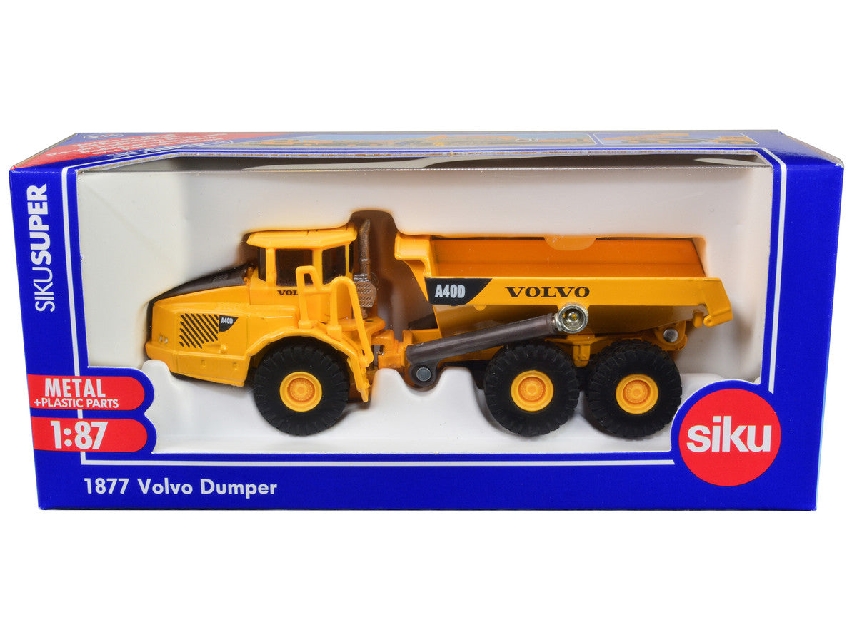 Volvo A40D Dump Truck Yellow 1/87 (HO) Diecast Model by Siku LuxuryLifeWay Online Store