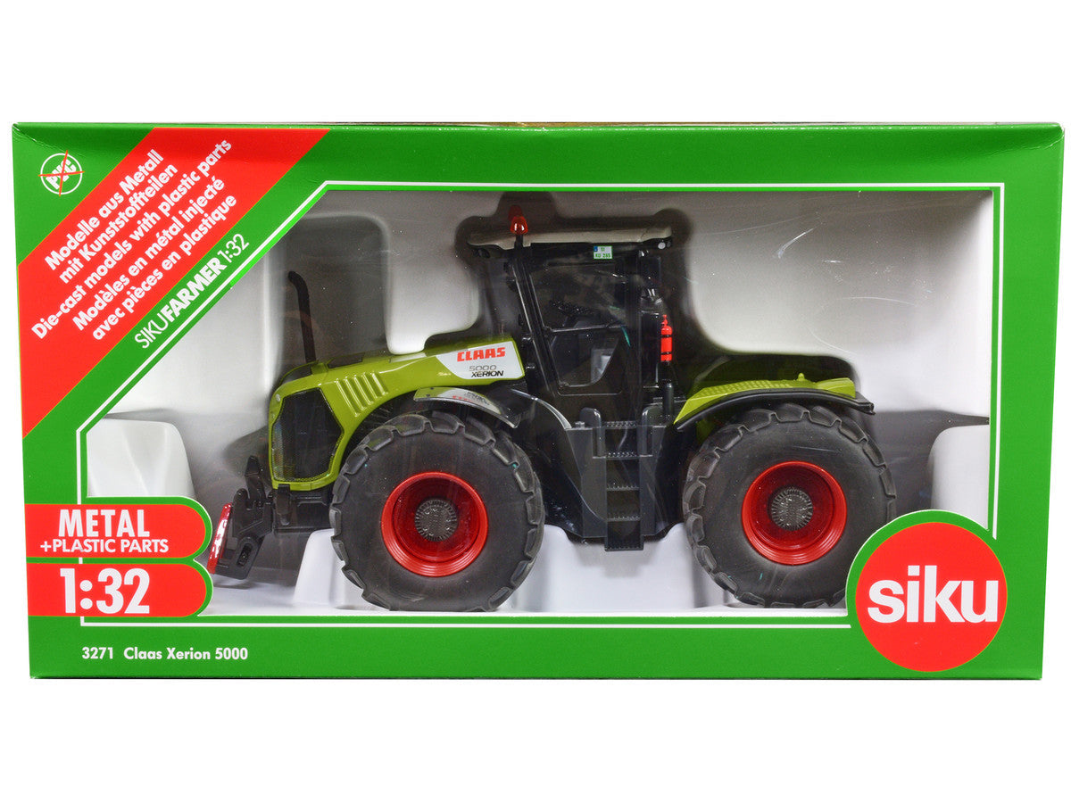 Claas 5000 Xerion Tractor Green with Gray Top 1/32 Diecast Model by Siku LuxuryLifeWay Online Store