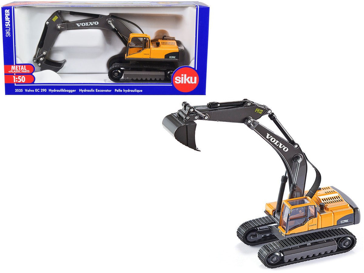 Volvo EC290 Hydraulic Excavator Yellow 1/50 Diecast Model by Siku LuxuryLifeWay Online Store