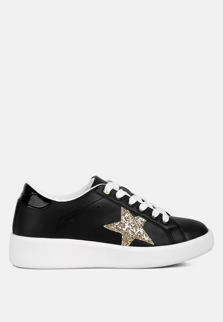 Starry Glitter Star Detail Sneakers LuxuryLifeWay Online Store