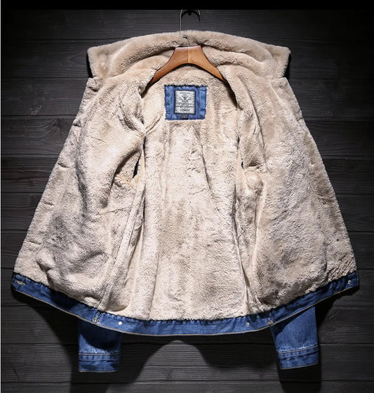 Thick Insulated Denim Jacket
