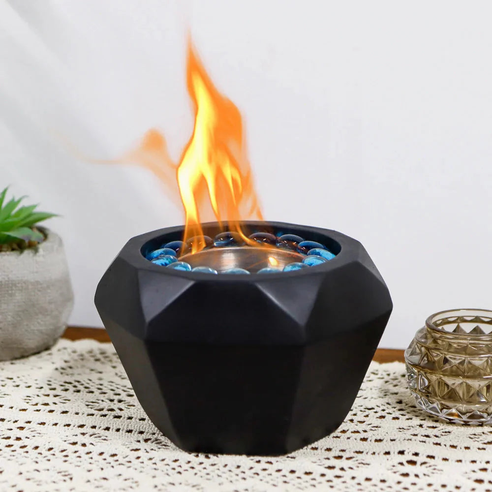 6"x4" Portable Cement Tabletop Fireplace LuxuryLifeWay Online Store