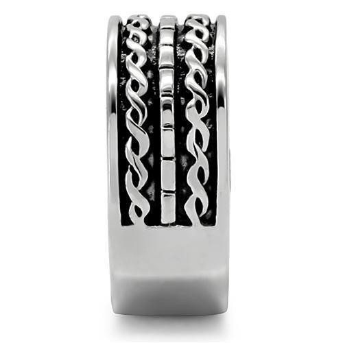 TK158 - High polished (no plating) Stainless Steel Ring with No Stone LuxuryLifeWay Online Store