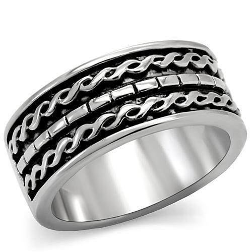 TK158 - High polished (no plating) Stainless Steel Ring with No Stone LuxuryLifeWay Online Store